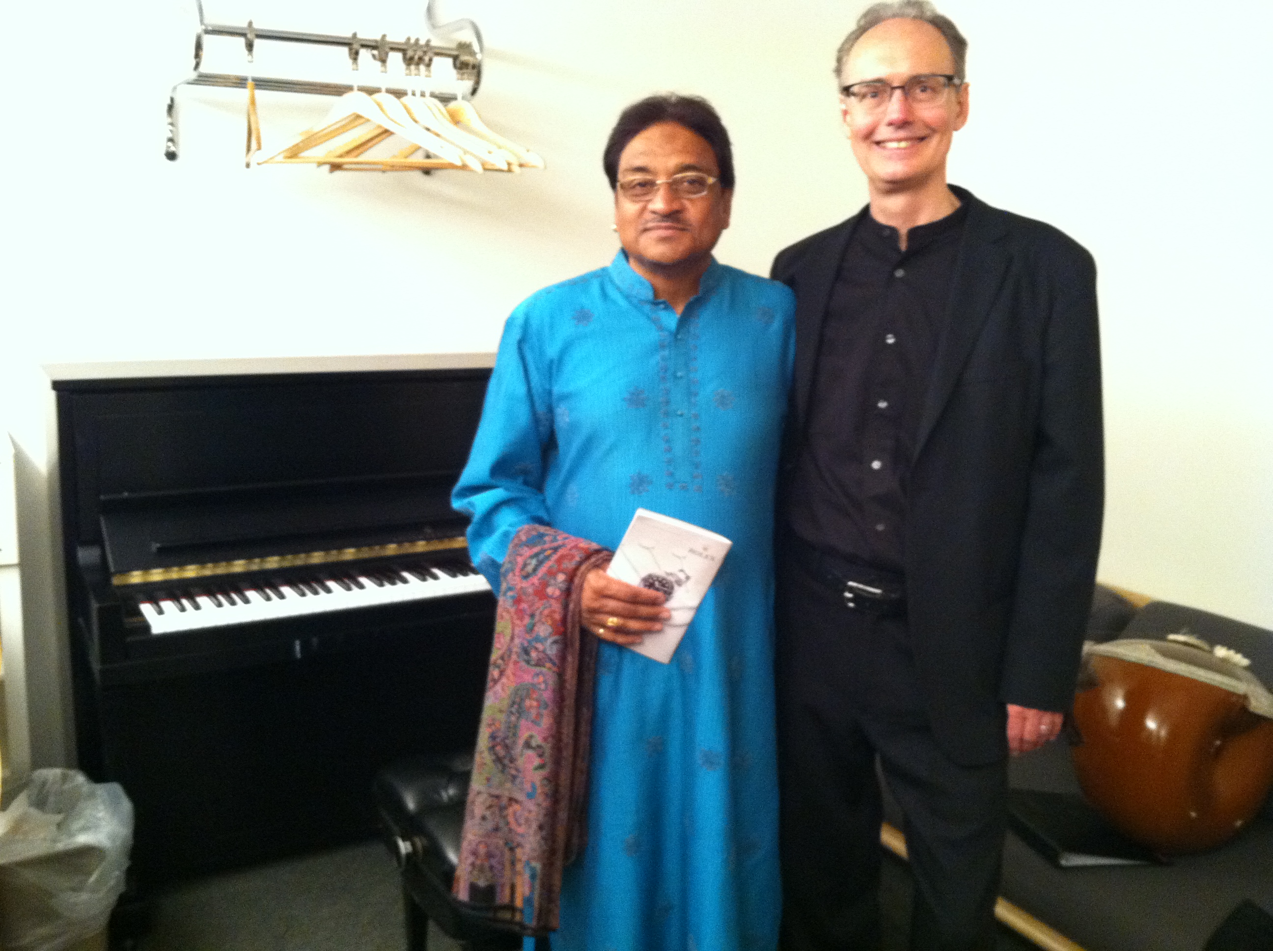 Backstage at Carnegie Hall with Ustad Mashkoor Ali Khan