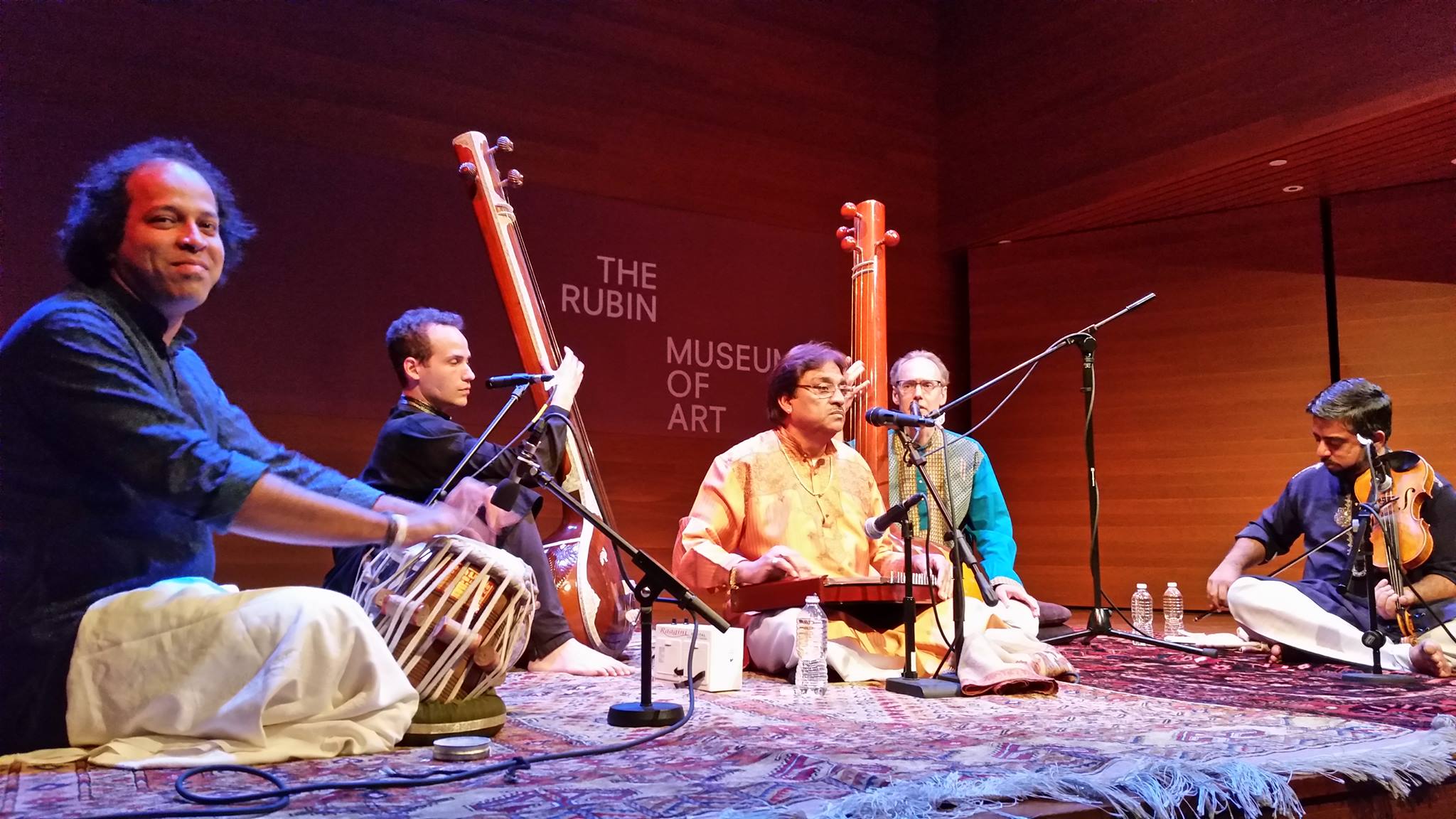 Performing with Ustad Mashkoor Ali Khan at the Rubin Museum