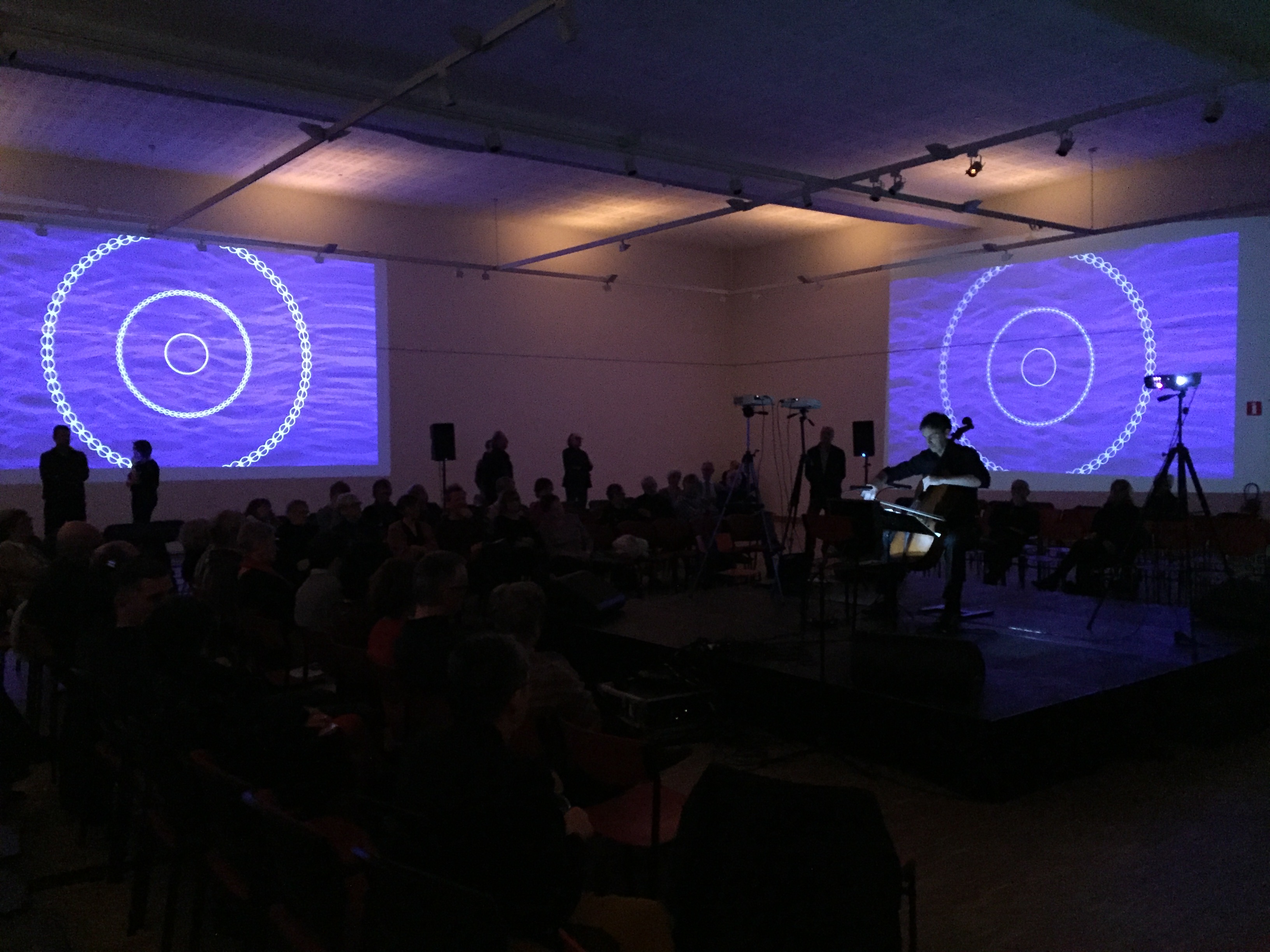 With Pieter Stas — premiere of Floating Just Above, Belgium