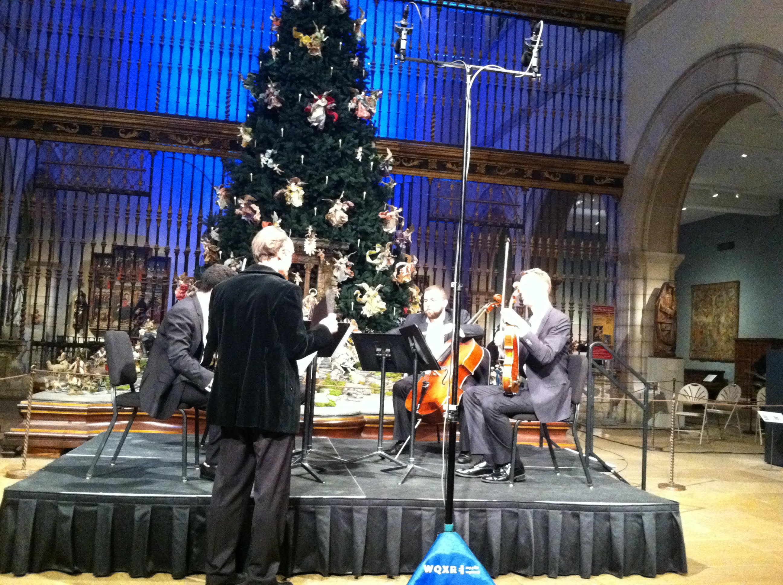 Pre-concert rehearsal of "Chant," with JACK Quartet