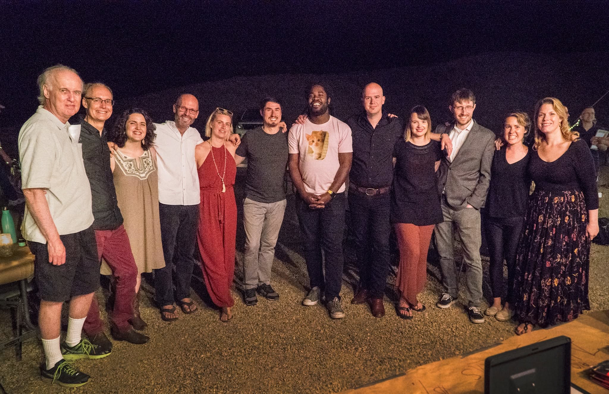 with Roomful of Teeth following concert of Just Constellations at The Tank