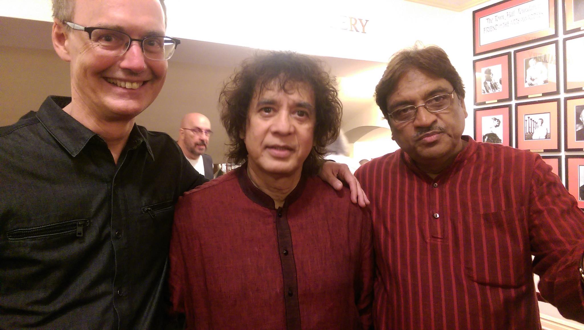 With Zakir Hussain and Ustad Mashkoor Ali Khan